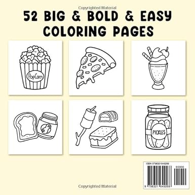 Food Drink & Sweets Coloring Book