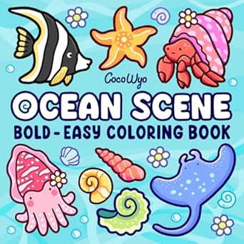 Ocean Scene Coloring Book