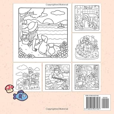 Girl Moments Coloring Book