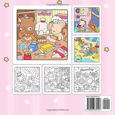 Cozy Friends Coloring Book