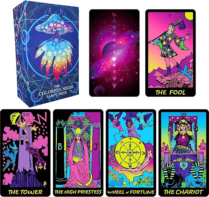 Neon Tarot Cards